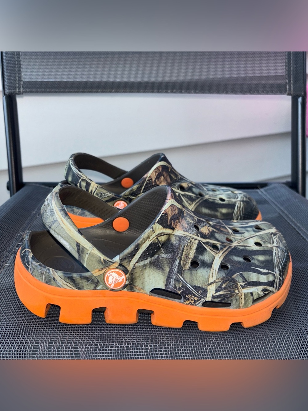 Crocs Duet Sport Clog Realtree Size 3 J3 Boys Camo